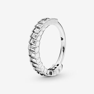 Pandora Sparkling Ice cube ring (Size:9)